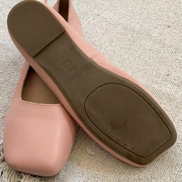 Empress Women's Pink Square-Toe Mary Jane Flats size 39 / 9 - Picture 3 of 6